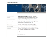 Tablet Screenshot of academy-deturk.com
